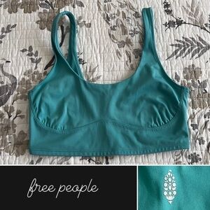 EUC Free People Movement Sports Bra in Turquoise •